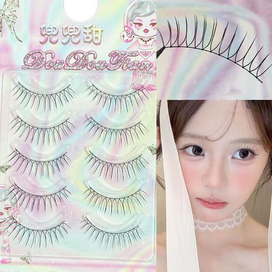 3/5 Pairs Transparent Line False Eyelashes Natural Extension Long Lshes Makeup..