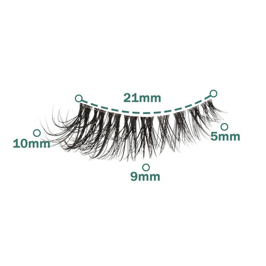 Faux Mink Half Lashes Natural Look Clear Band Fake Eyelashes